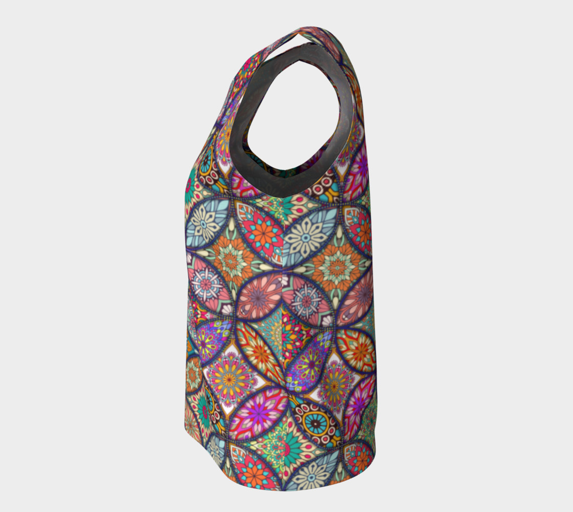 Vibrant Mandalas Loose Tank preview #7