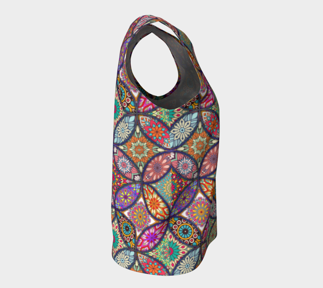 Vibrant Mandalas Loose Tank preview #8