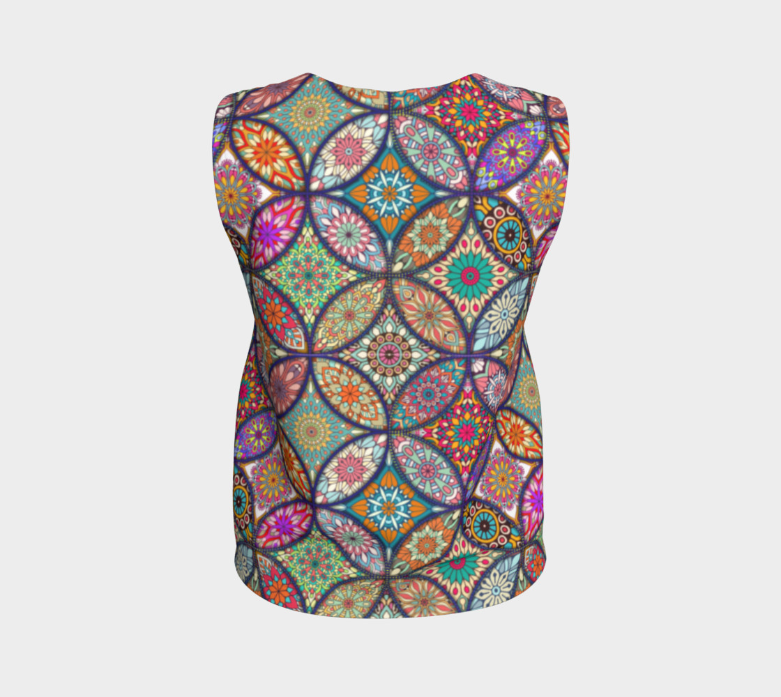 Vibrant Mandalas Loose Tank preview #2