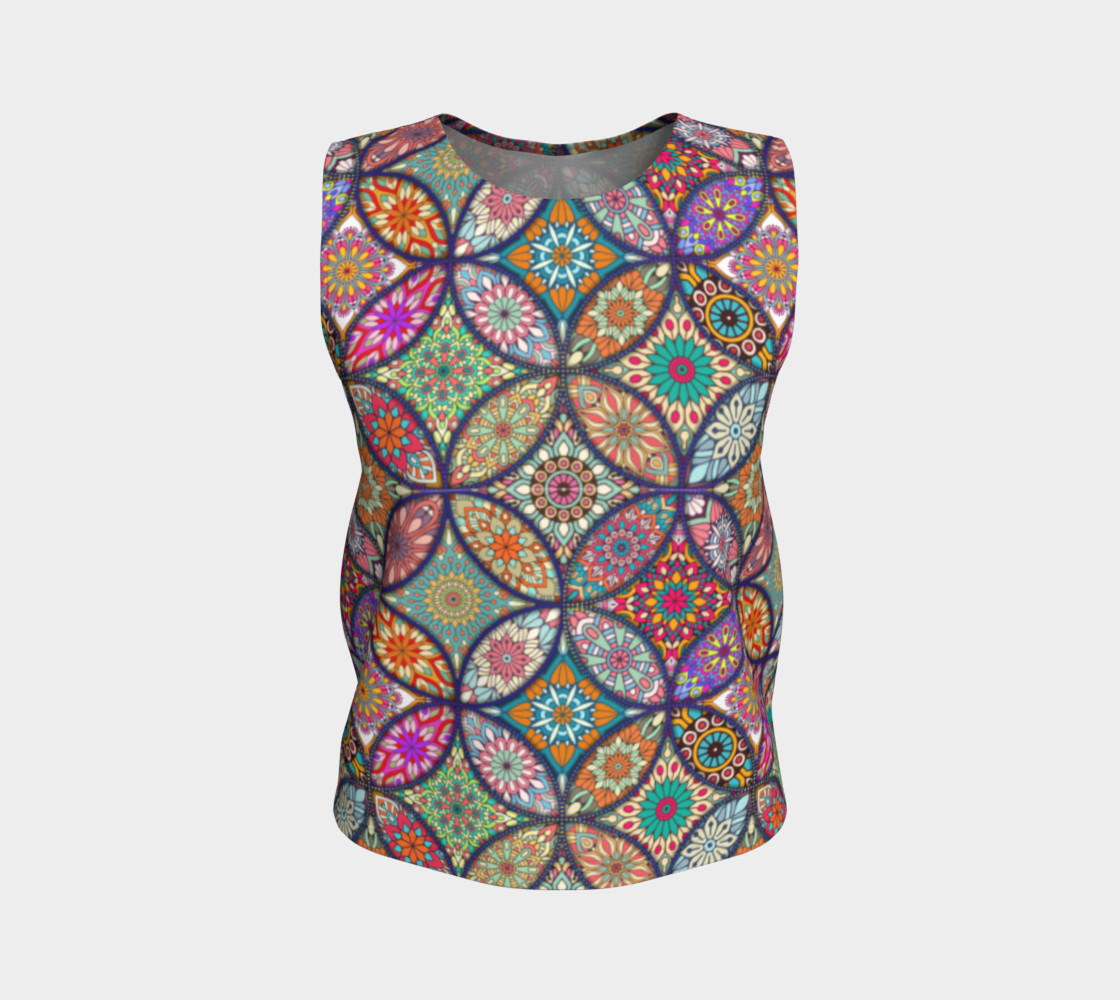 Vibrant Mandalas Loose Tank preview #1
