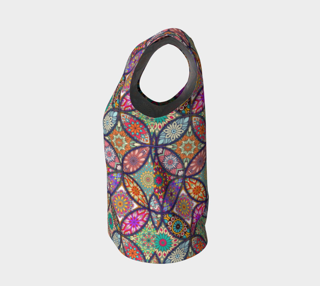 Vibrant Mandalas Loose Tank preview #3