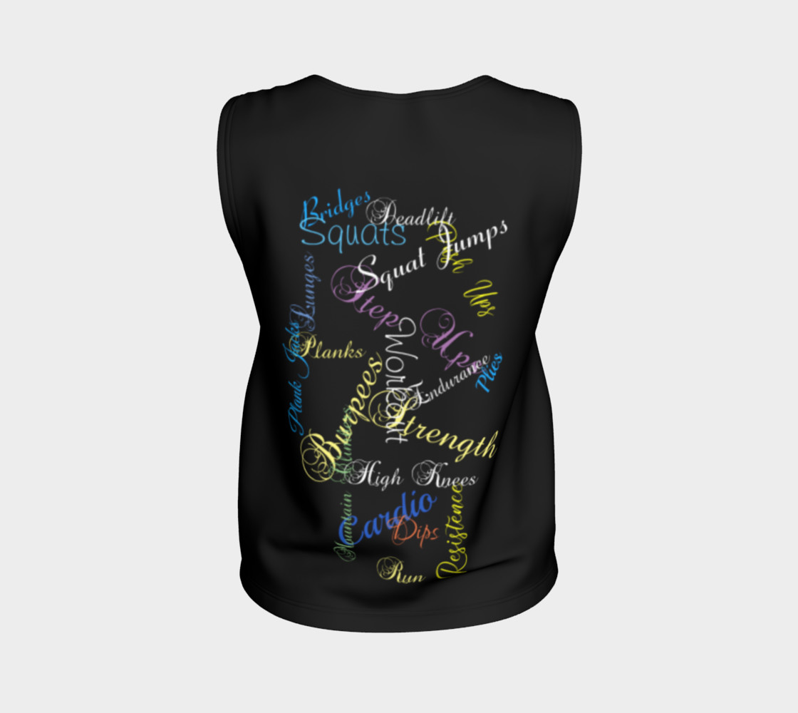 Colorful Workout Words On Black preview #2