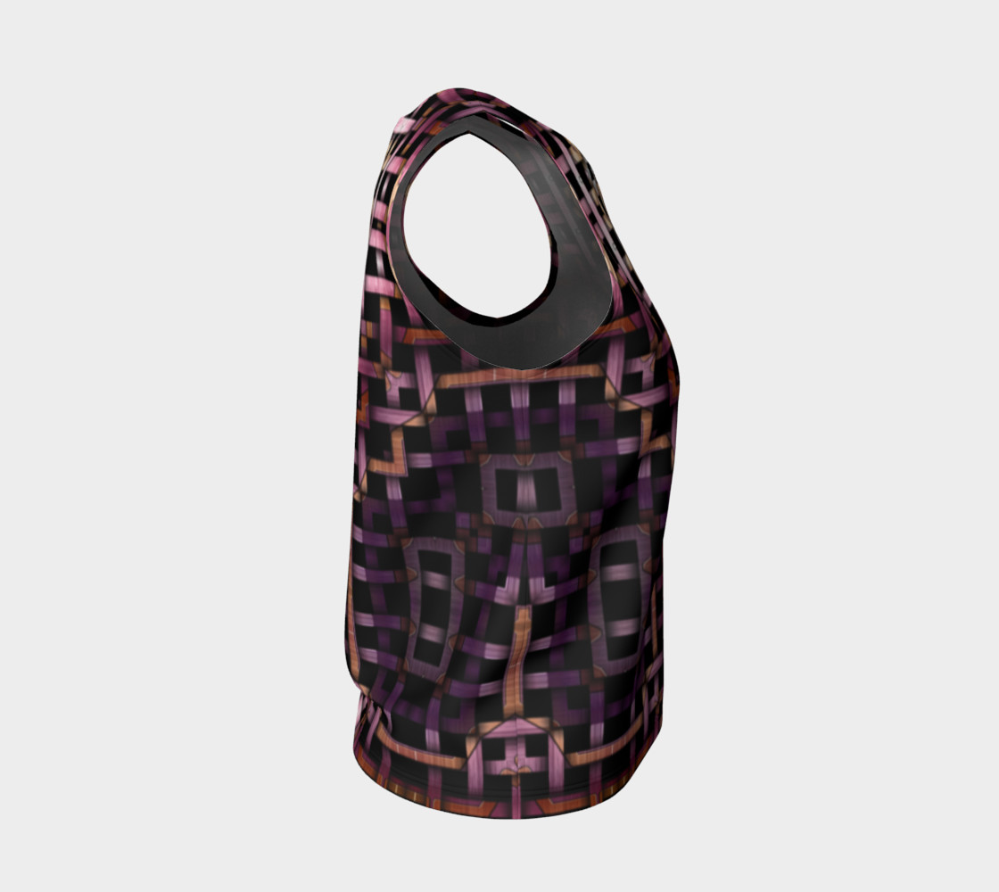 Metallic Mesh Weave IV Loose Tank Top preview #4