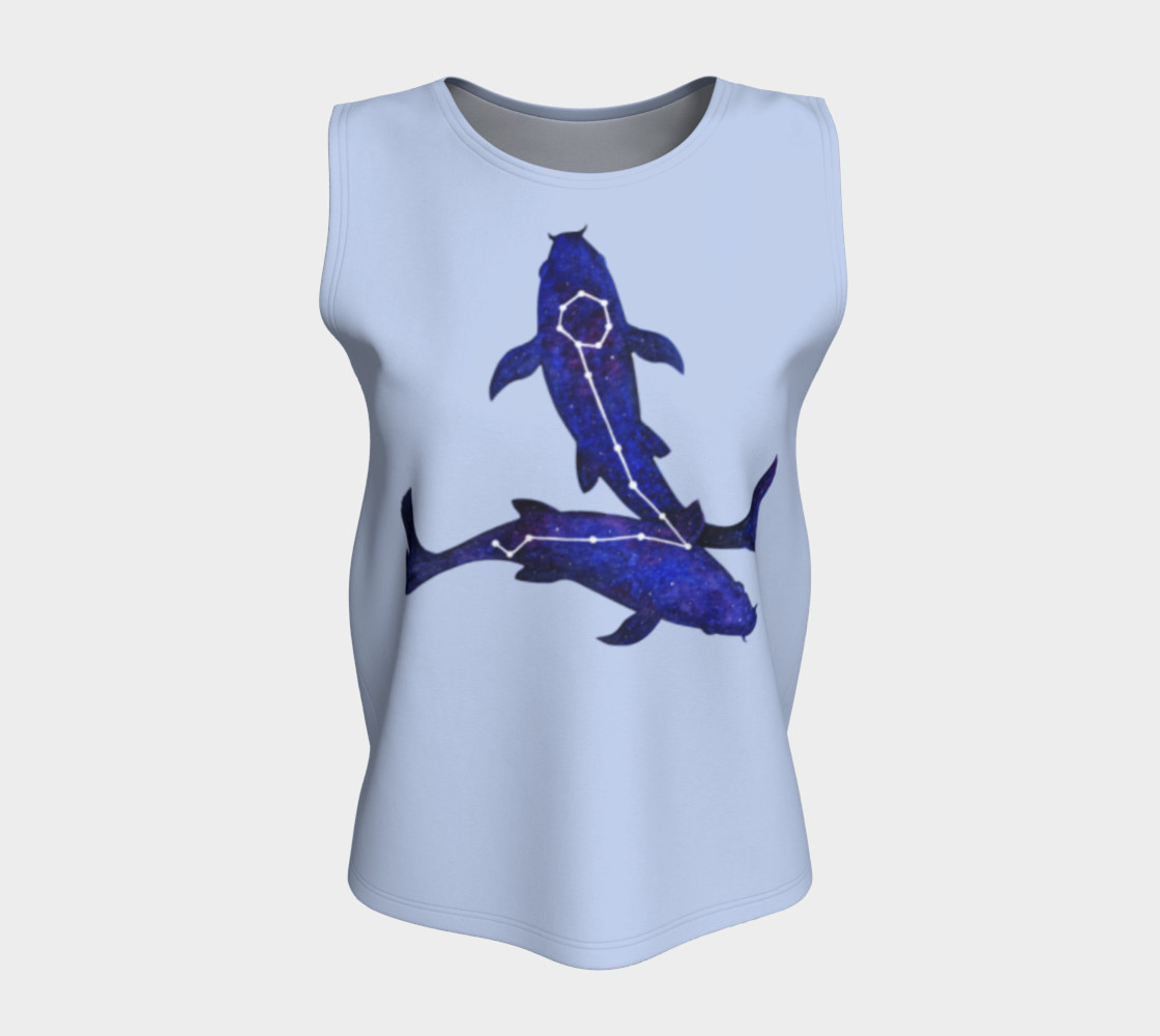 Astrological sign Pisces constellation Loose Tank Top thumbnail #6