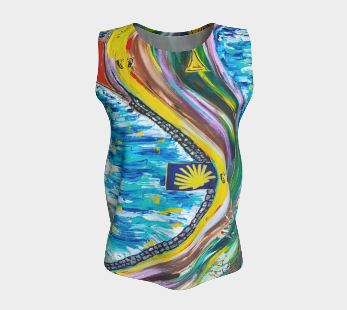 Loose_Tank_Pattern back and front preview #5