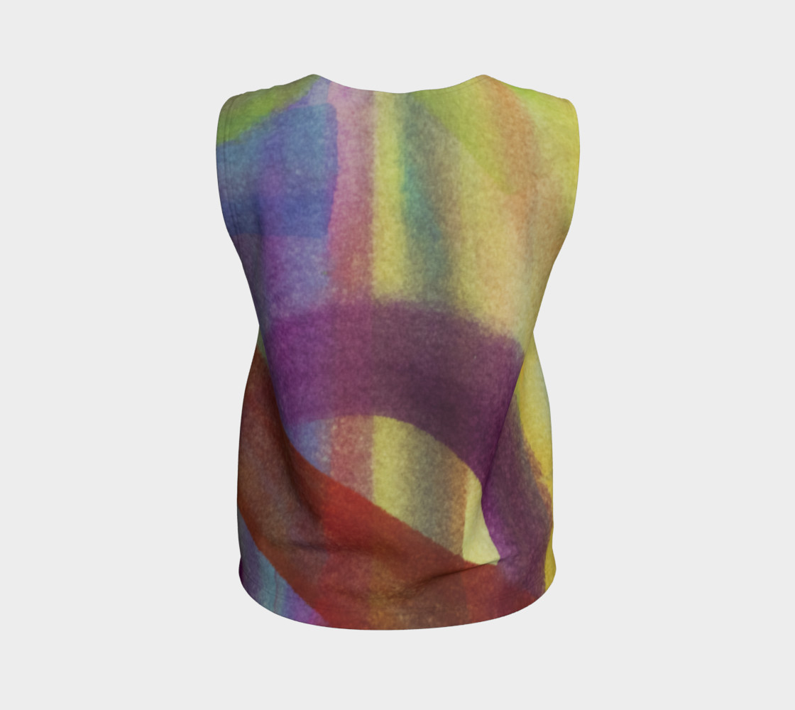 Tropical Watercolor Loose Tank preview #2