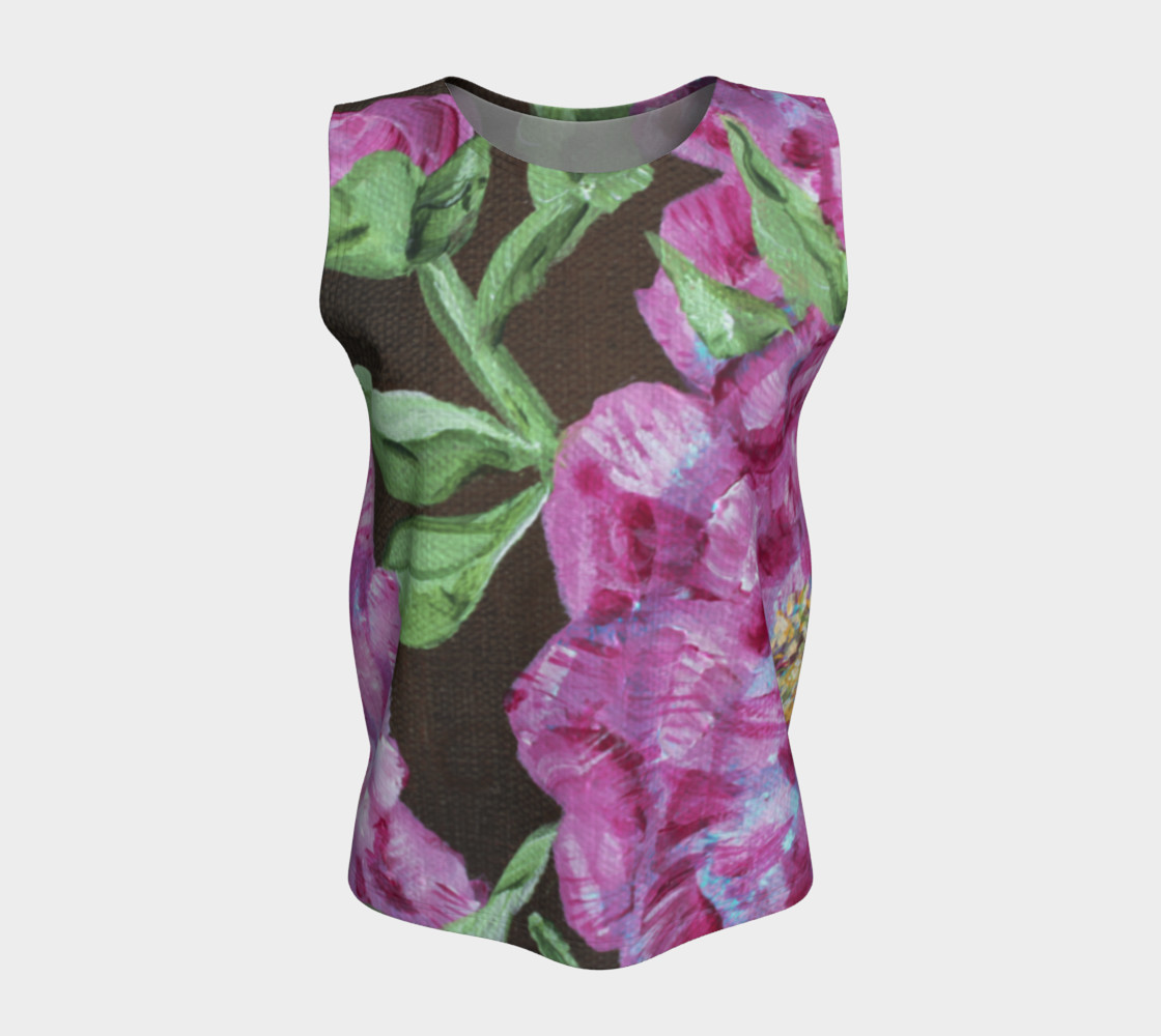 Pink Peonies Loose Tank preview #5