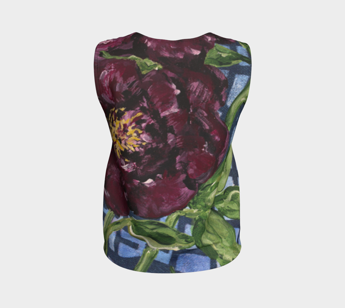 Burgundy Peony Loose Tank preview #2