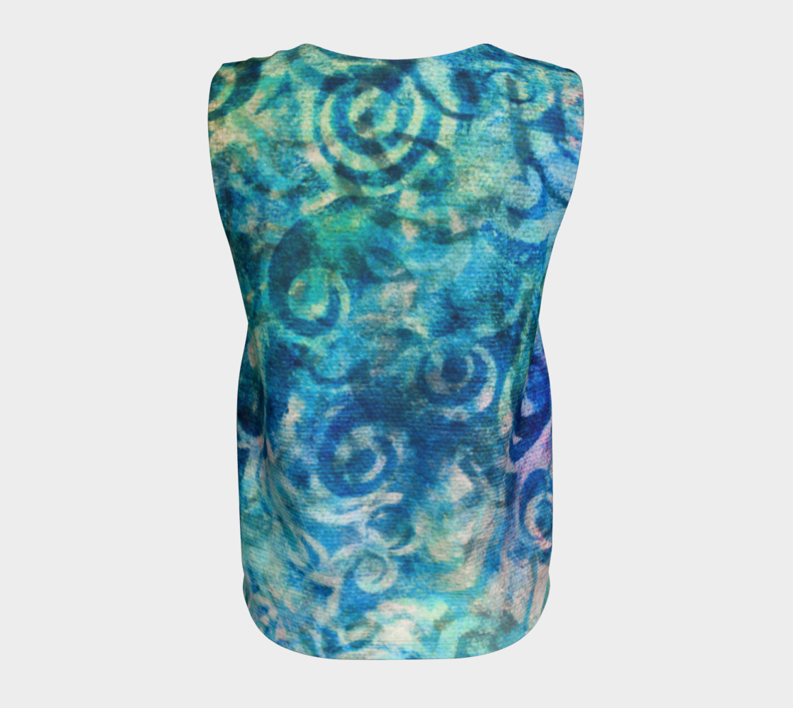 Blue Swirl Loose Tank preview #6