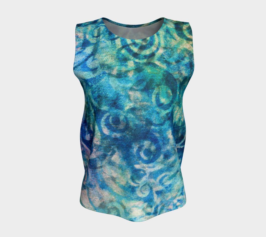 Blue Swirl Loose Tank preview #5