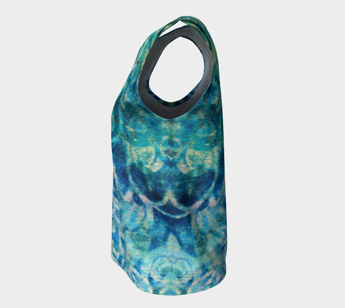 Blue Swirl Loose Tank preview #7