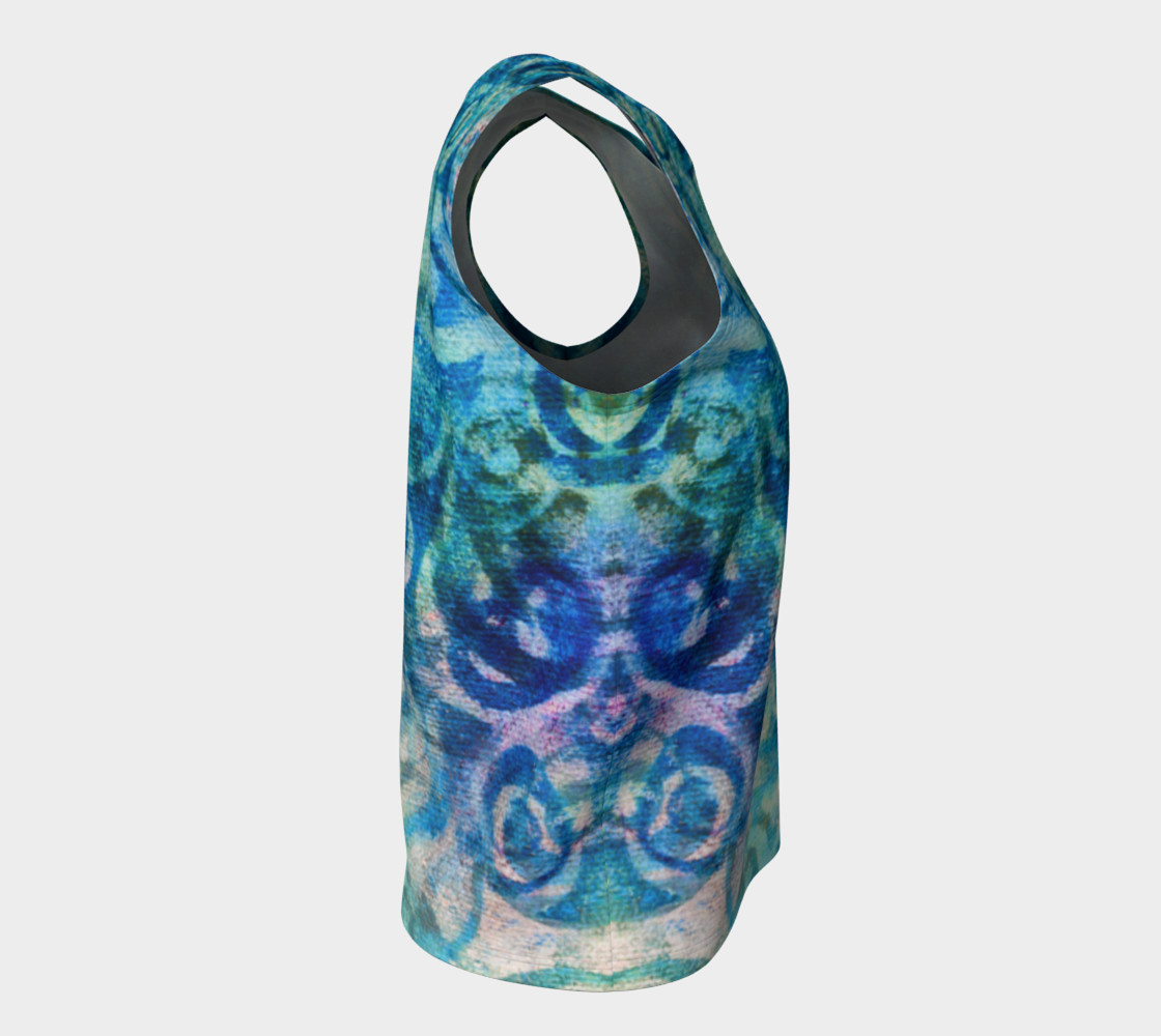 Blue Swirl Loose Tank preview #8