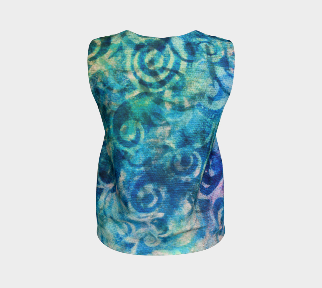 Blue Swirl Loose Tank preview #2