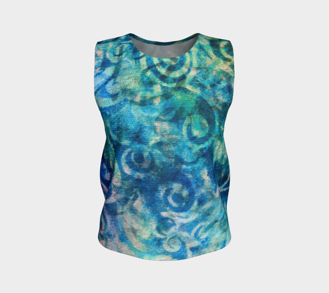 Blue Swirl Loose Tank preview #1