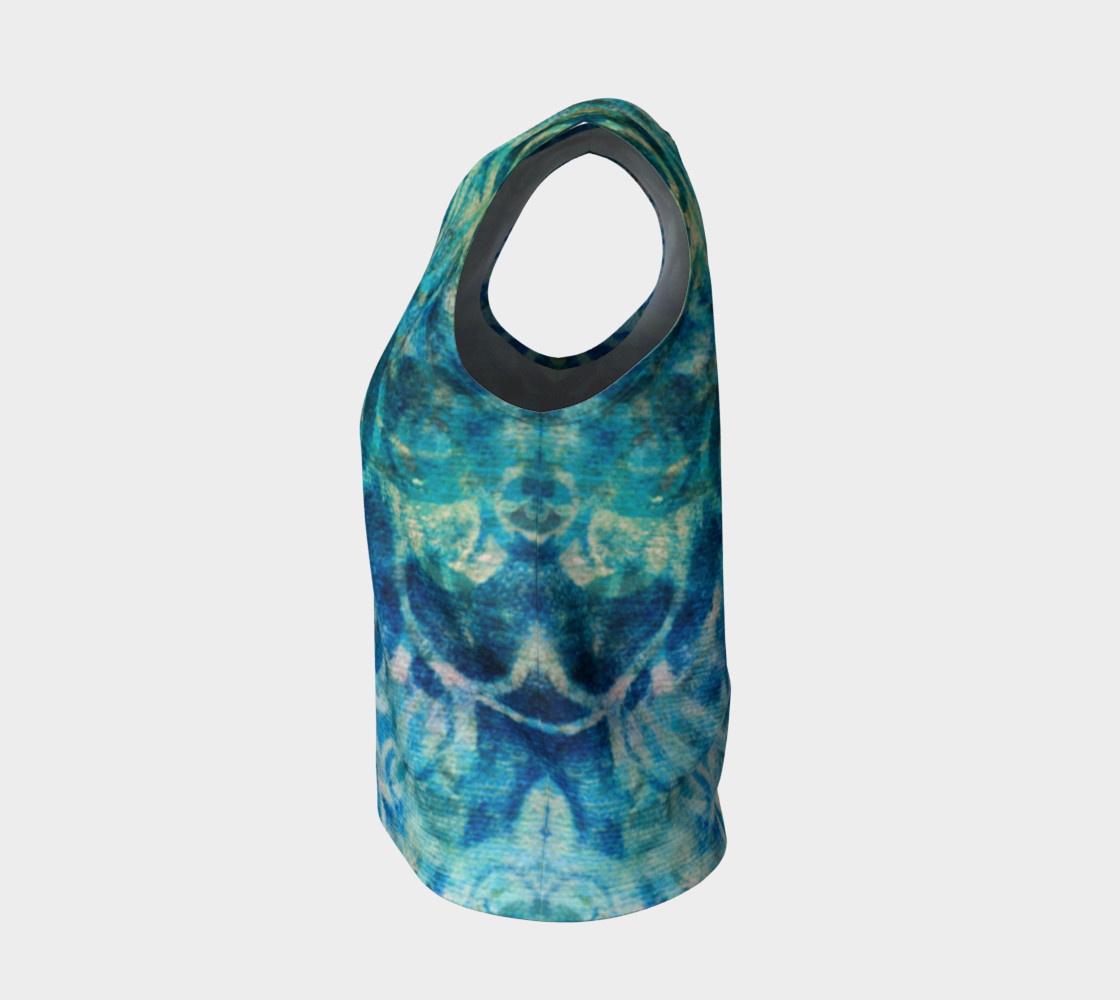 Blue Swirl Loose Tank preview #3