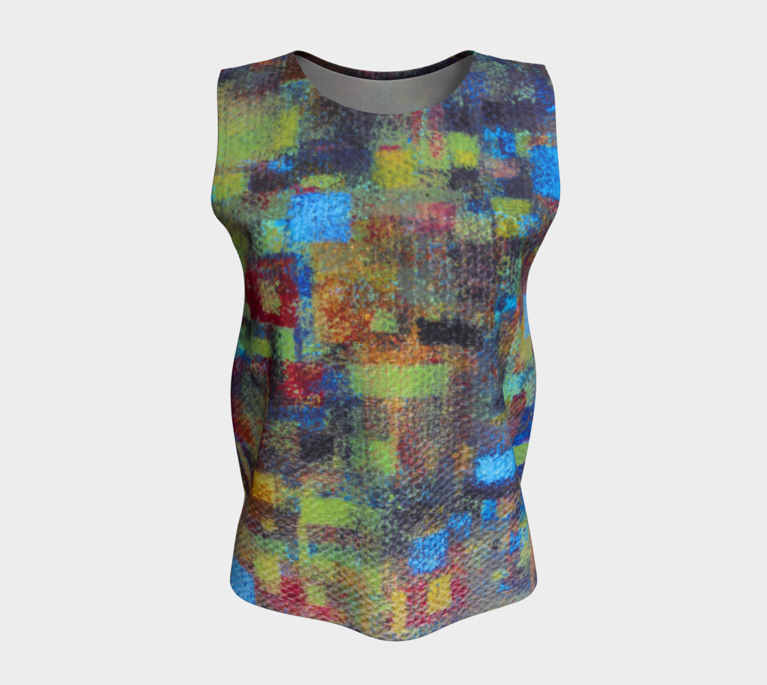 Abstract Mosaic Loose Tank preview #5