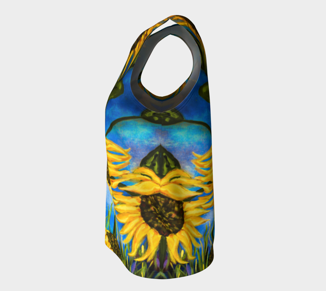 Vibrant Sunflowers Loose Tank preview #7