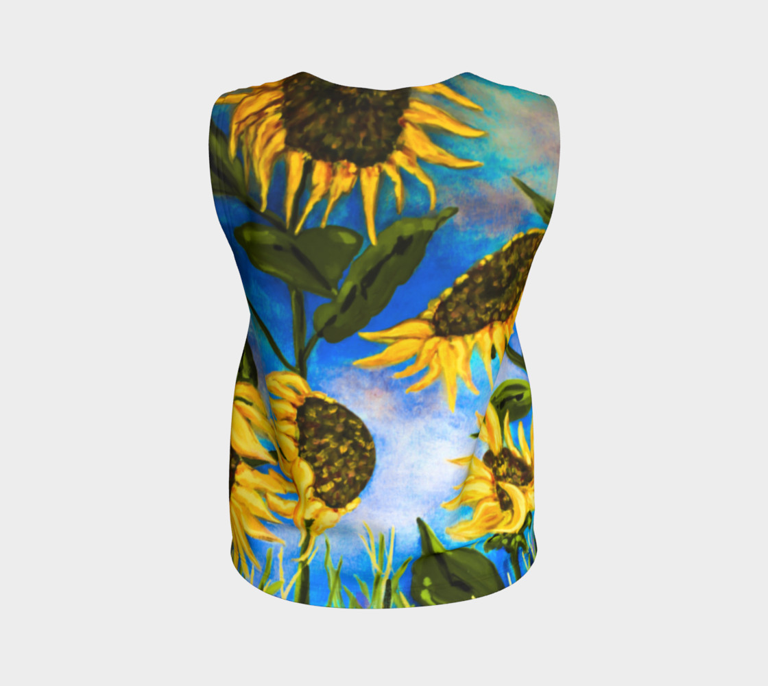 Vibrant Sunflowers Loose Tank preview #2