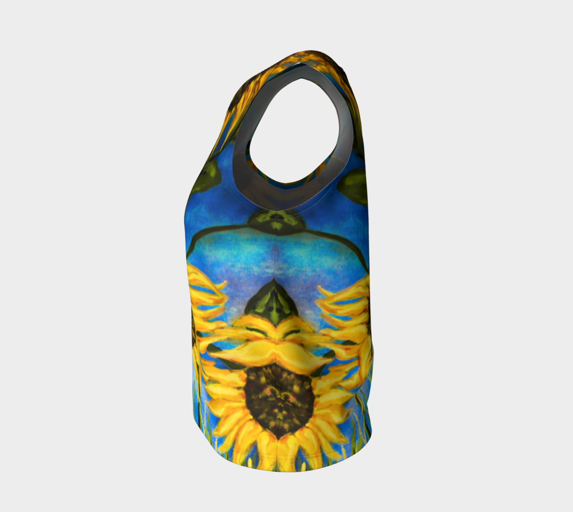 Vibrant Sunflowers Loose Tank preview #3