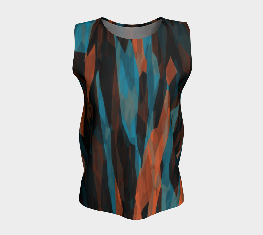 Orange and Turquoise anstract preview #5