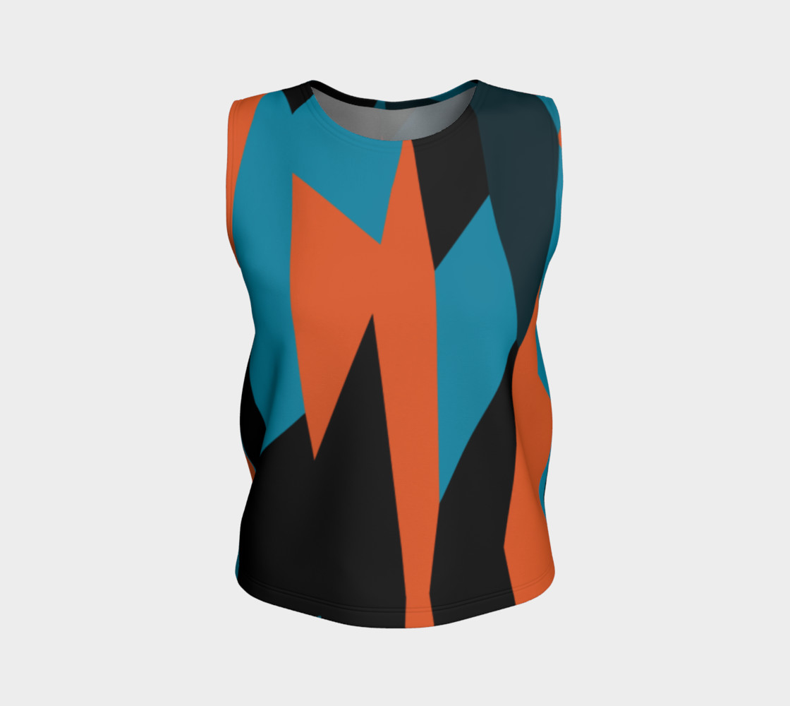 Orange and Turquoise anstract preview #1