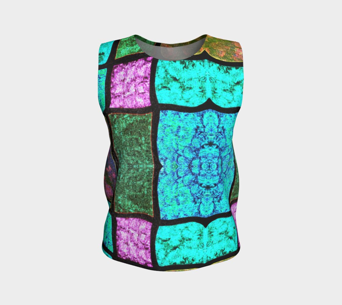 Nostalgia Stained Glass Tank Top 3D preview