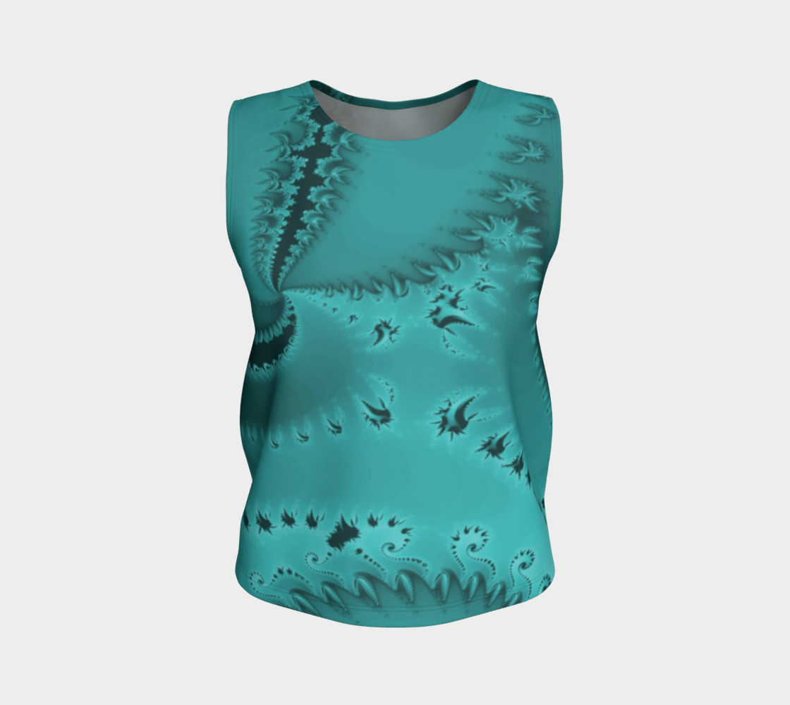 Teal Twilight Tank Top 3D preview