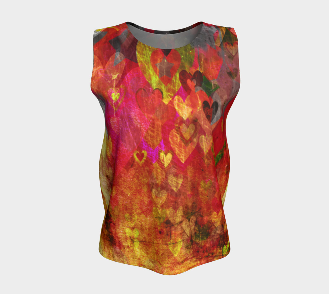Hearts and Stars Loose Tank Top preview #5