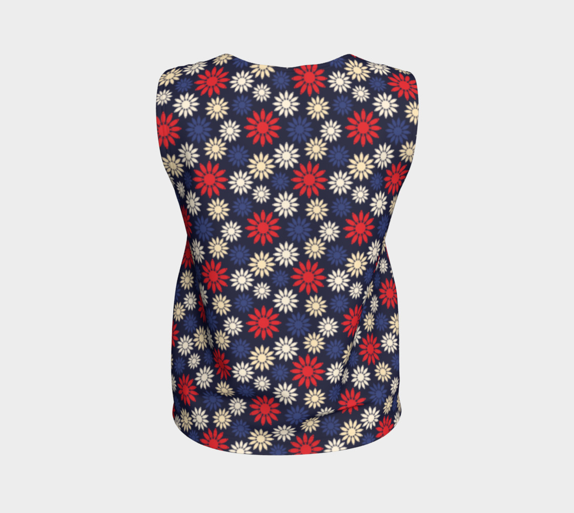 Red Symbolic Camomiles Floral 3D preview