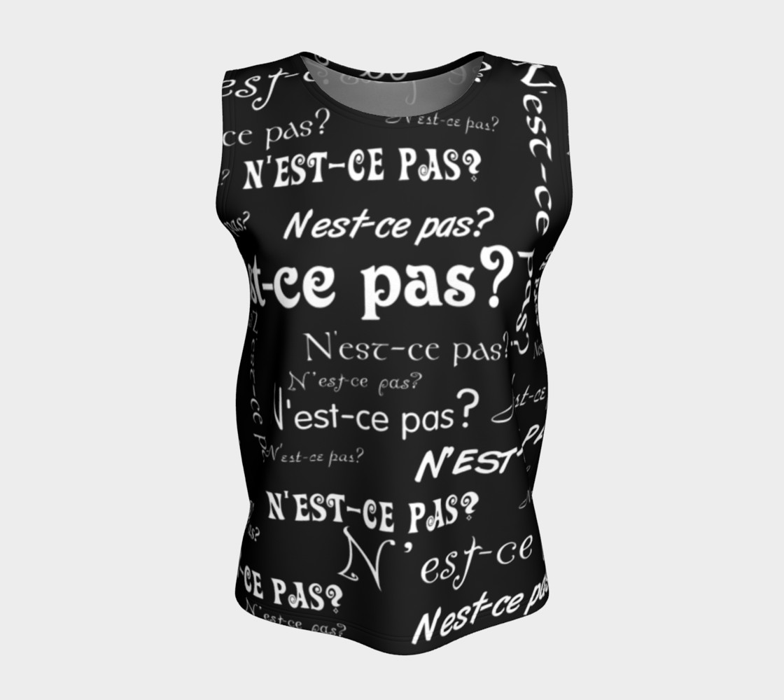 White N'est-ce Pas Tank Top preview #5