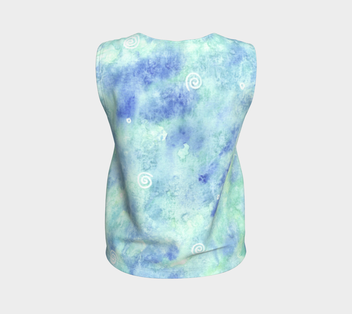 Blue lagoon Loose Tank Top 3D preview