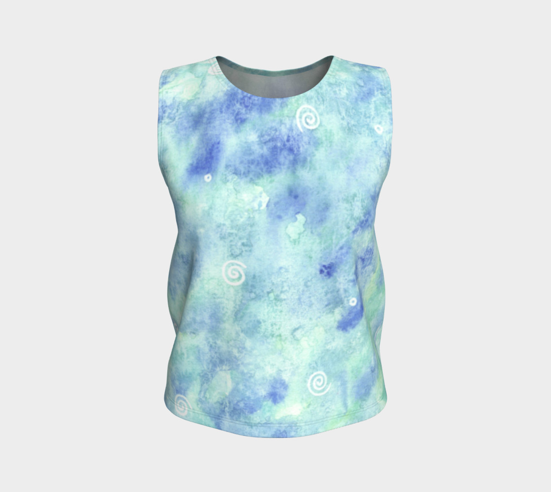 Blue lagoon Loose Tank Top preview #1