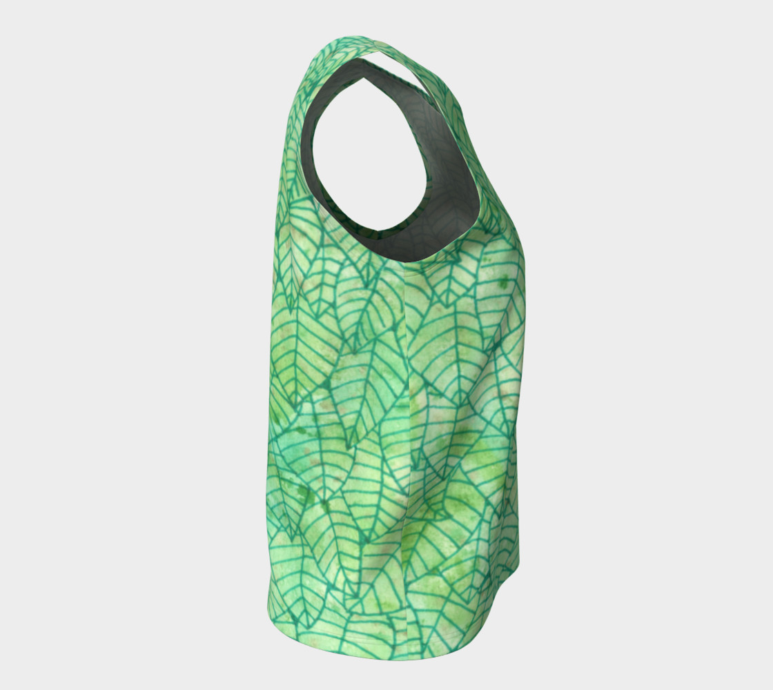 Green foliage Loose Tank Top preview #8