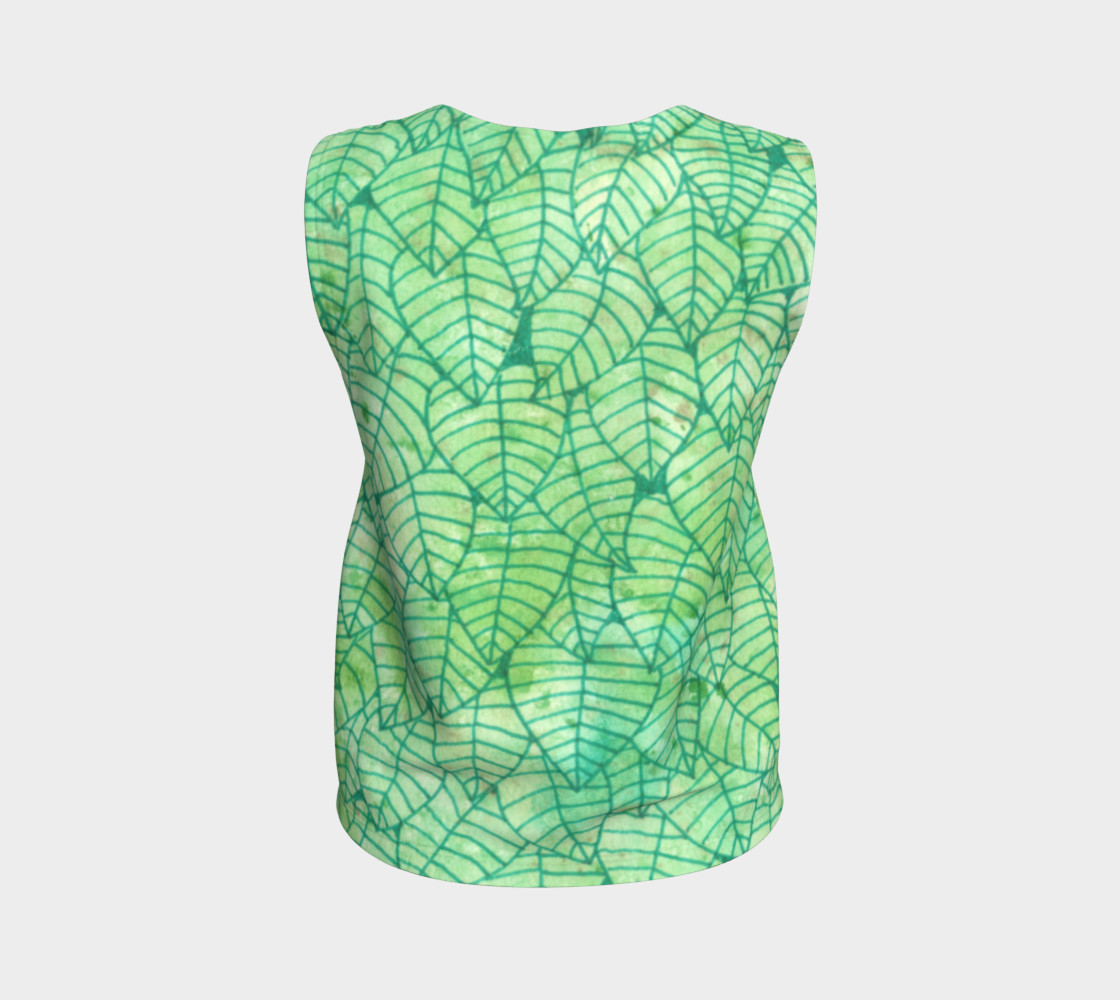 Green foliage Loose Tank Top preview #2