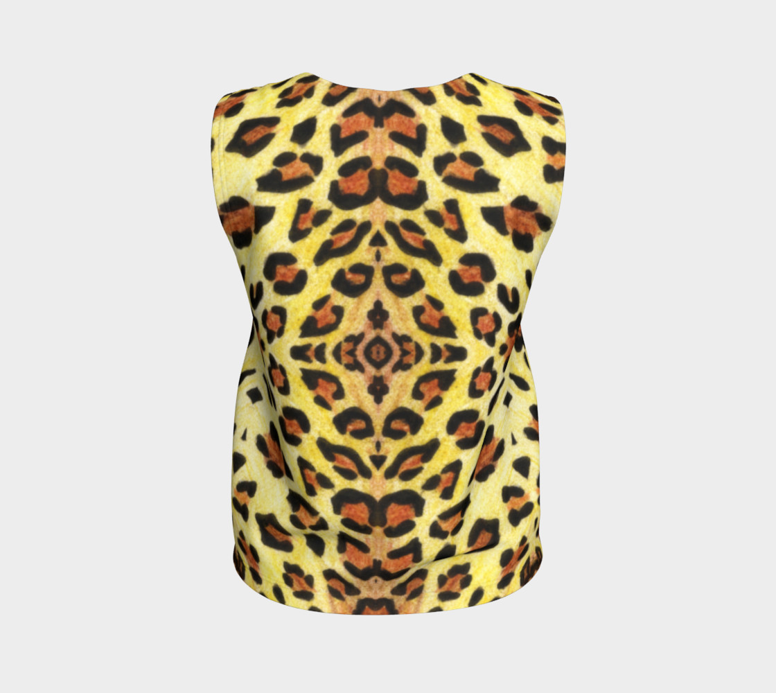 Leopard fur Loose Tank Top 3D preview