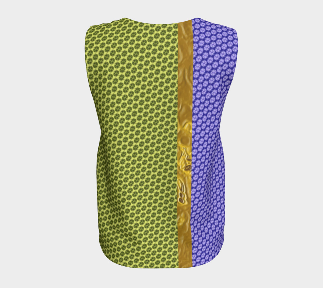 Blue and Yellow Scales Tank Top thumbnail #7