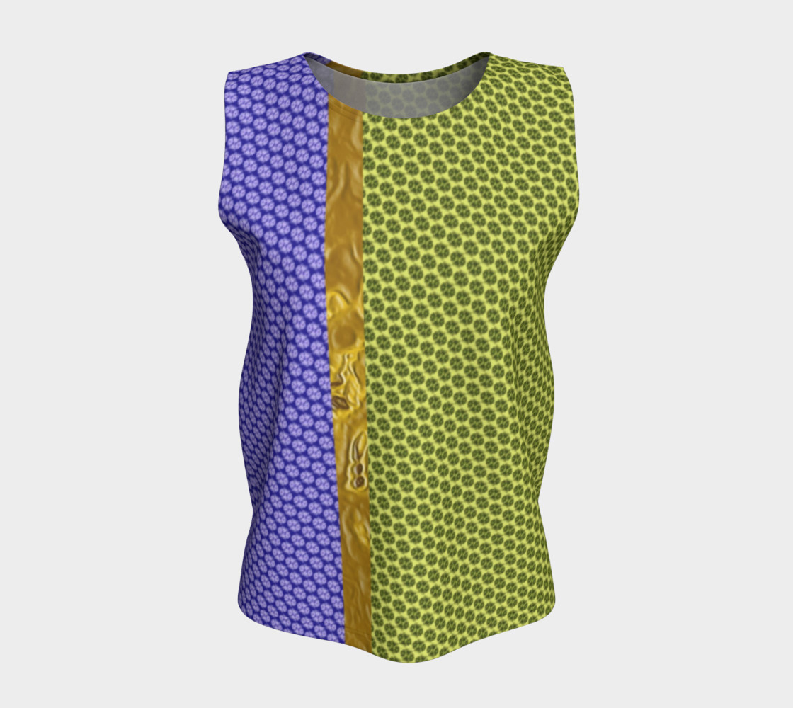 Blue and Yellow Scales Tank Top thumbnail #6