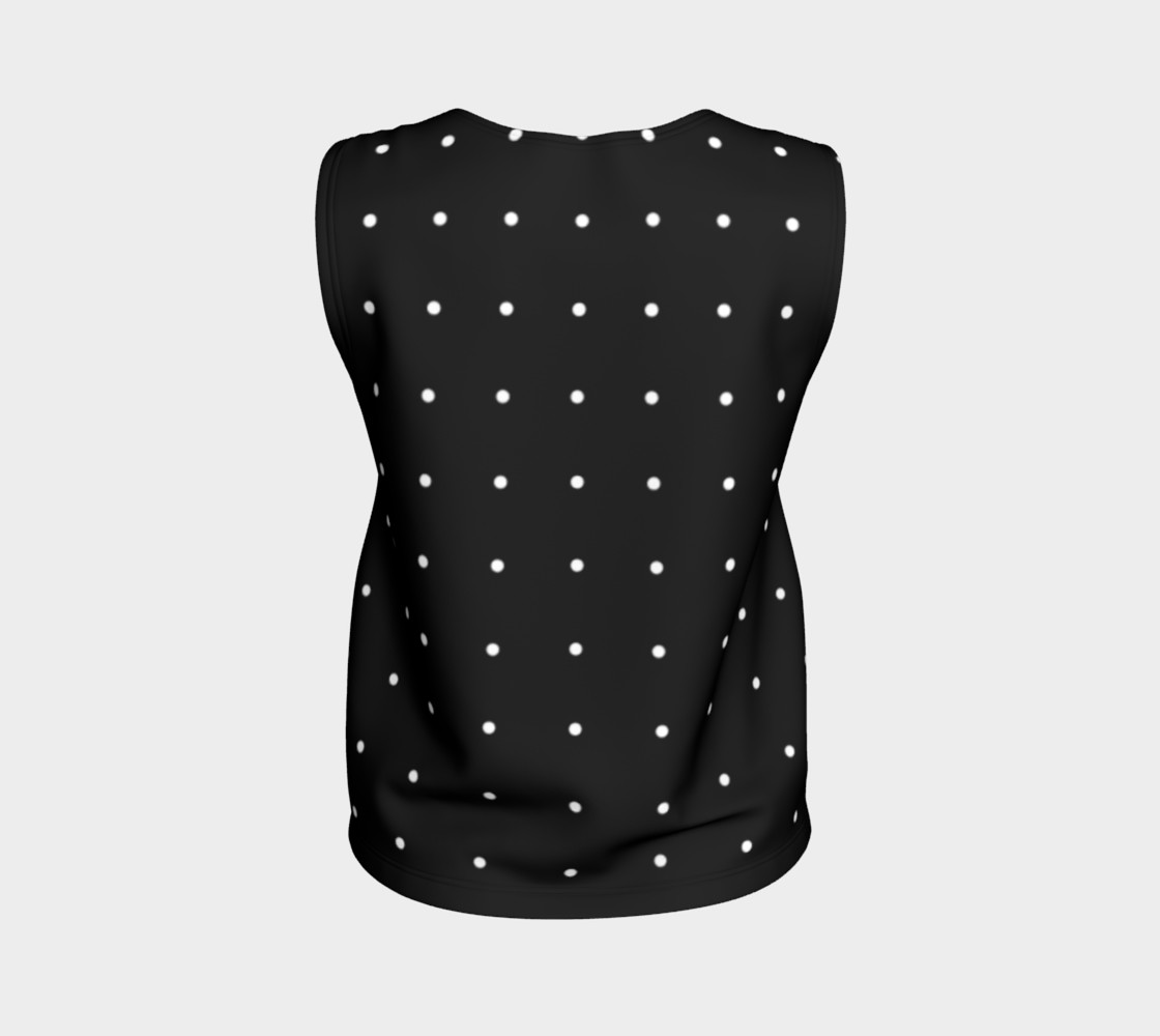 Umsted Design Polka Dots Black with White Dots 3D preview