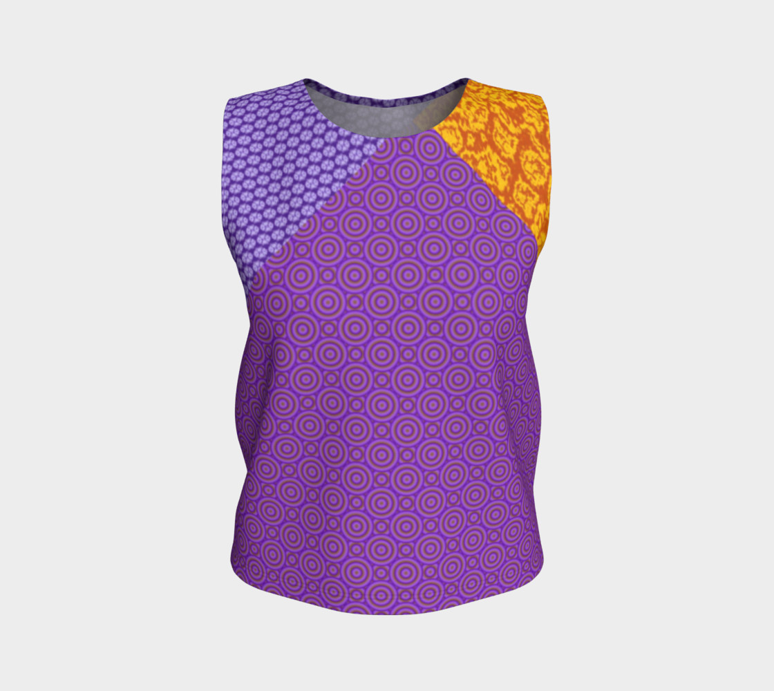 Orange and Purple Clash Tank Top preview #1