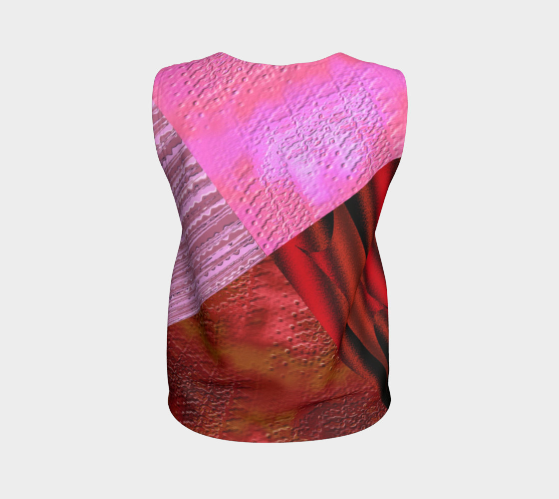 Pink and Red Clash Tank Top preview #2