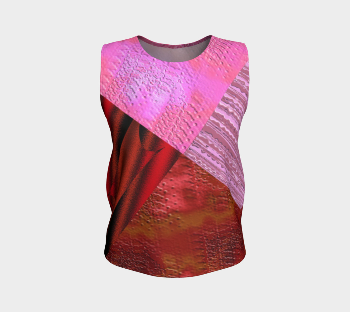 Pink and Red Clash Tank Top preview #1