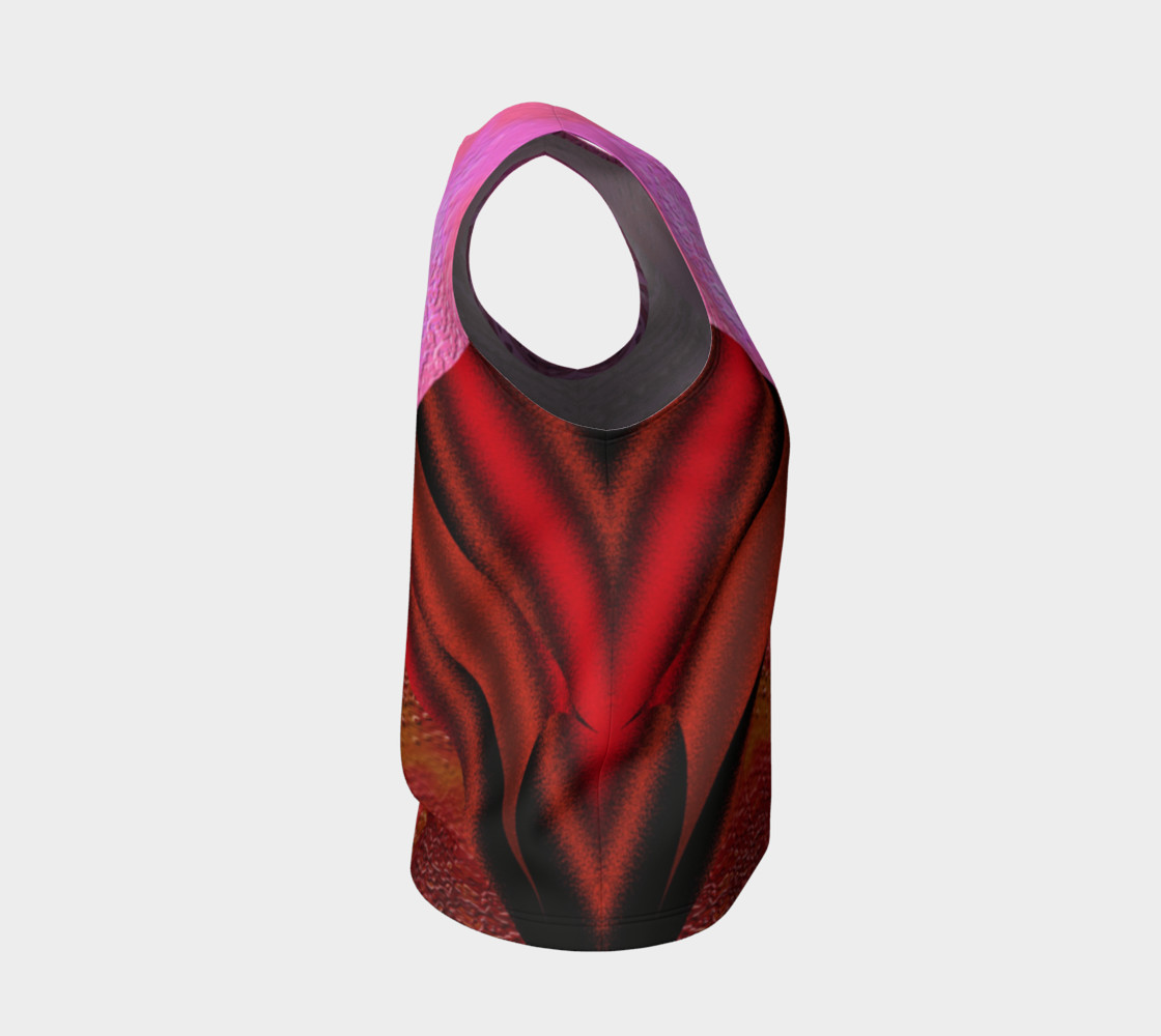 Pink and Red Clash Tank Top preview #4