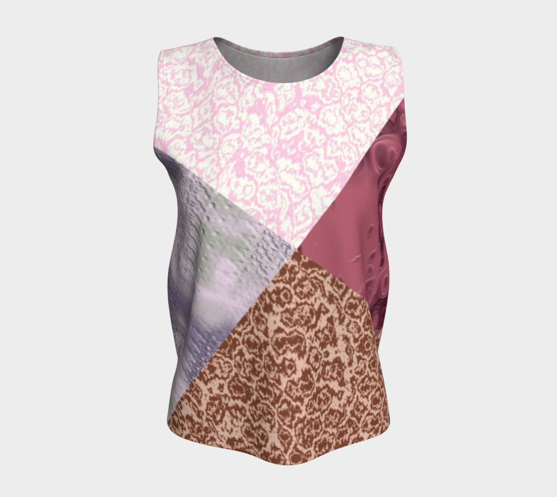 Patched in Pink Patterns Tank Top preview #5