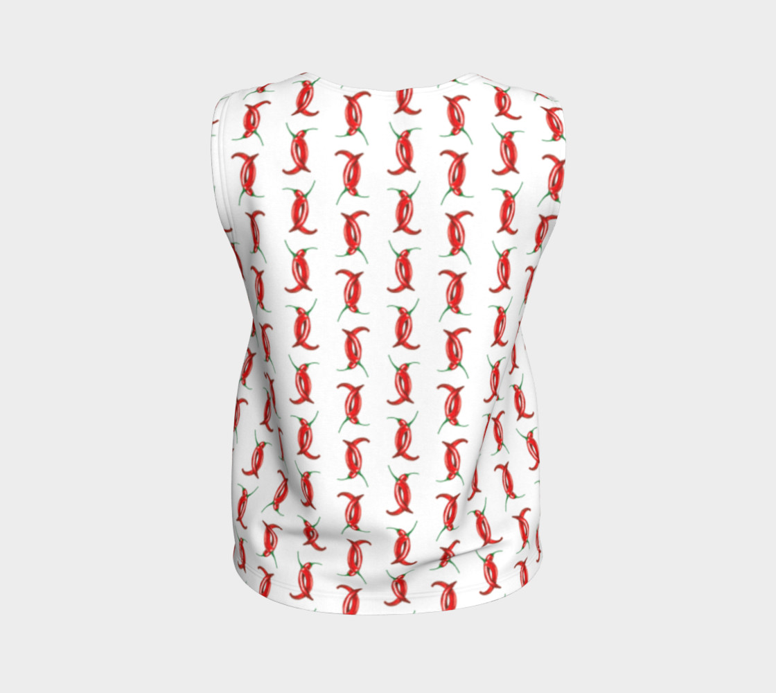 Hot peppers pattern Loose Tank Top thumbnail #3