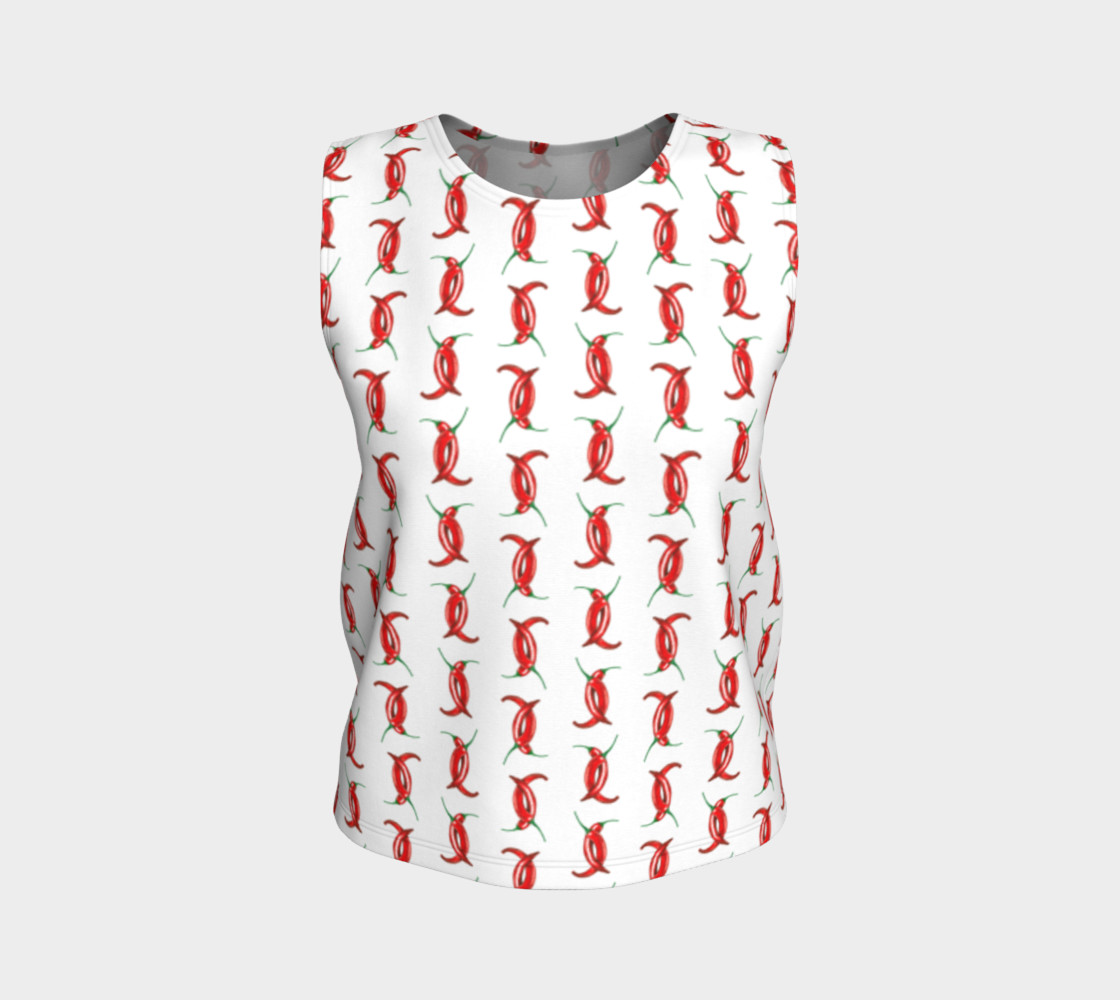 Hot peppers pattern Loose Tank Top 3D preview