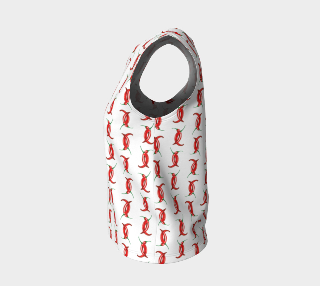 Hot peppers pattern Loose Tank Top preview #3