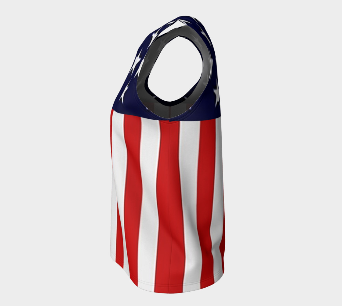 All American Flag Loose Tank Top preview #7