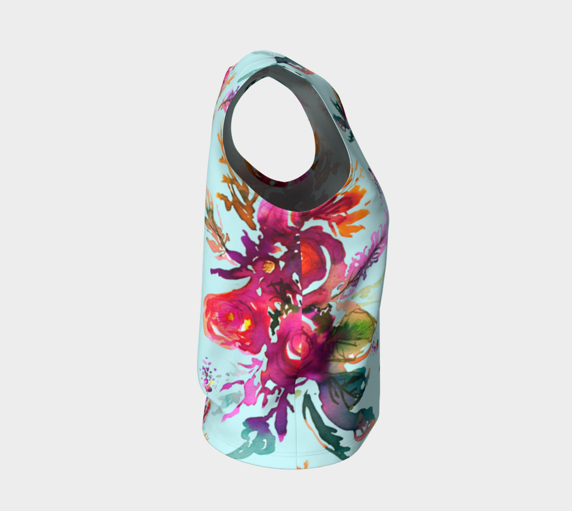 Happy roses blue top preview #4