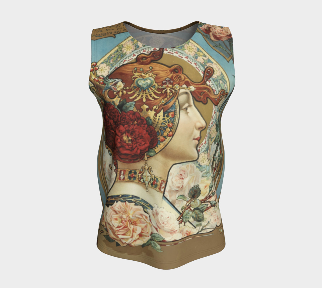 Aperçu de Charpentier-Deny Rose Lady Loose Tank Top #5