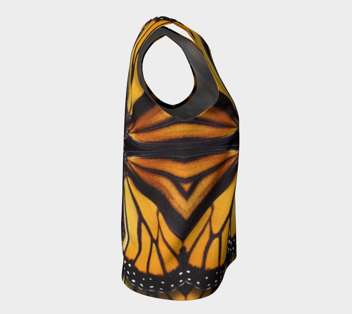Aperçu de Monarch Butterfly Asymmetrical Loose Tank Top #8